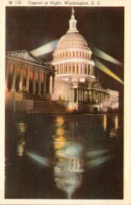 Washington D C The Capitol At Night