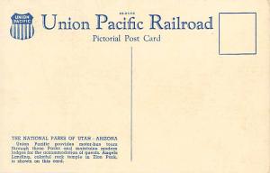 Union Pacific Railroad Picture in Zion National Park, UT, Utah, Linen