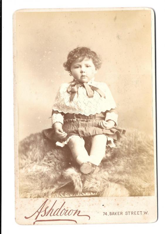 Cabinet Photograph c 1905 - Olive Aveling Aged 2 #2197