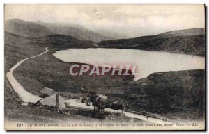 Old Postcard Le Mont Dore Lake Guery and Chaine du Sancy