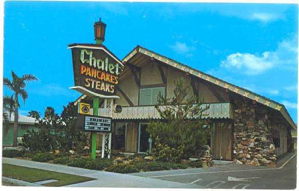 Chalet Steak and Pancake House 721 W Katella Ave. Anaheim, California CA, Chrome