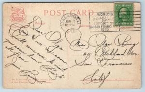 Postcard CA Berkeley Faculty Club University of California 1912 Q13