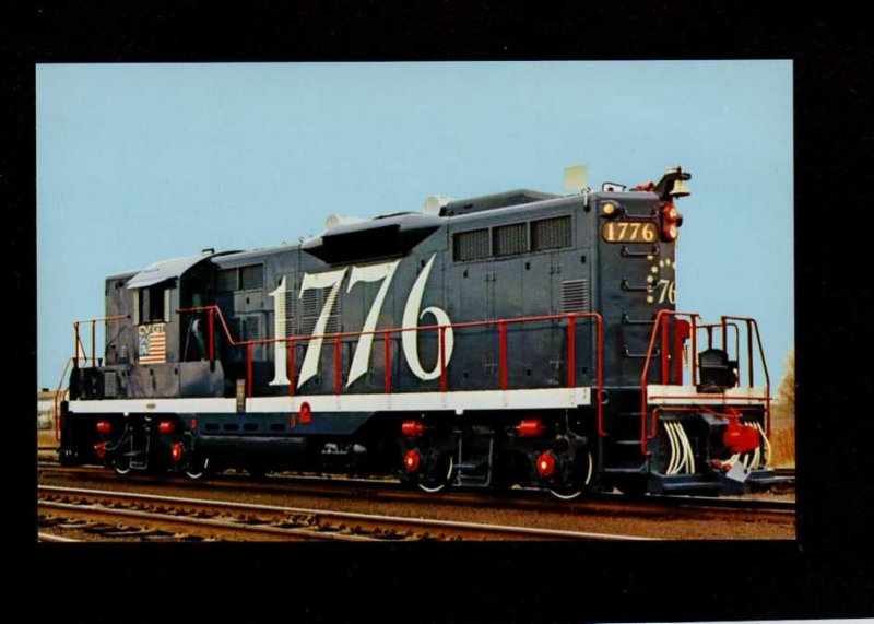 VT Central Vermont Railroad Train Engine 1776 Locomotive Postcard Railway