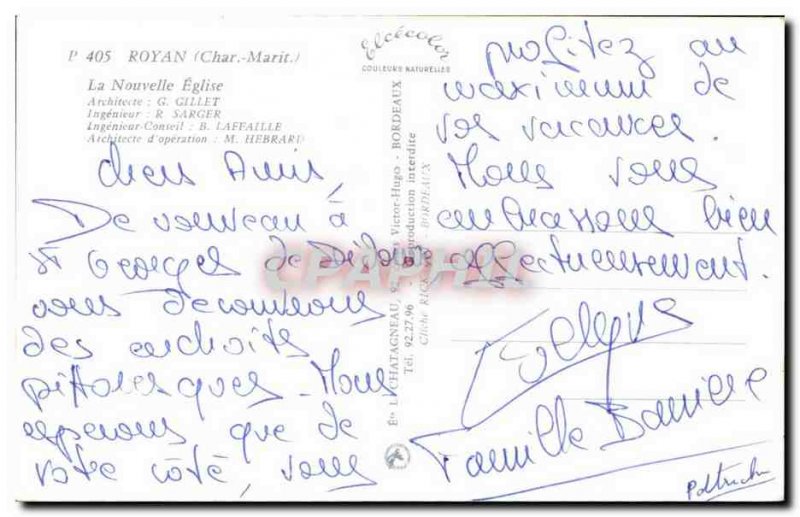 Royan - New Church - Postcard Modern