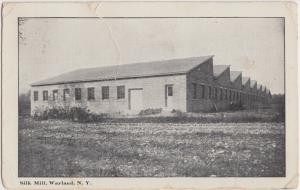 New York NY Postcard 1913 WAYLAND SILK MILL Factory