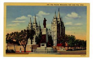 UT - Salt Lake City. Monument to Brigham Young & Mormon Pioneers