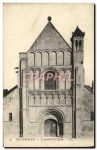 Old Postcard Oustreham The portal of & # 39eglise