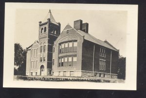 RPPC GRUNDY CENTER IOWA MCKINLEY HIGH SCHOOL VINTAGE REAL PHOTO POSTCARD