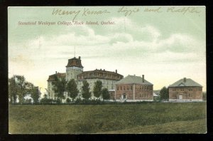 dc453 - ROCK ISLAND Quebec 1909 Stanstead Wesleyan College