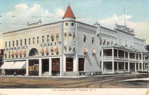 Fredonia New York Columbia Hotel Street View Antique Postcard K69521