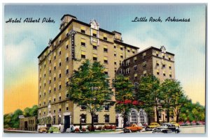 Little Rock Arkansas Postcard Hotel Albert Pike Exterior Building c1940 Antique