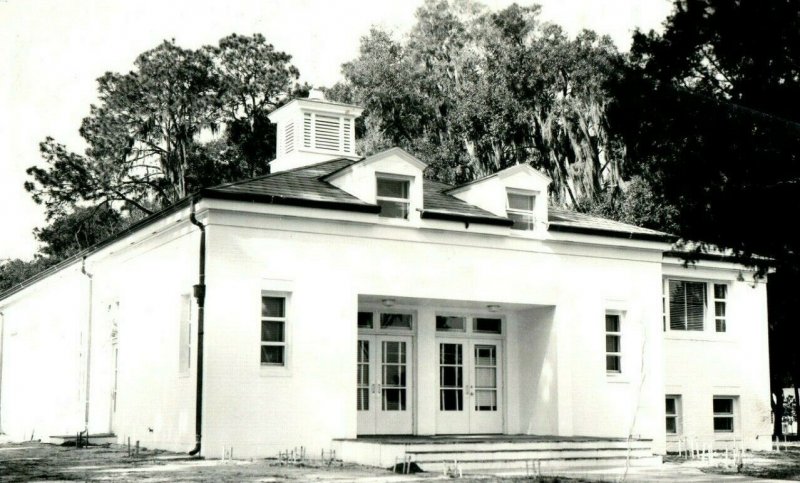 Vintage RPPC Community Bldg Moosehaven, Orange Park, FL Postcard P169 