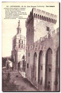 Old Postcard Avignon N D Des Doms Tower Campane