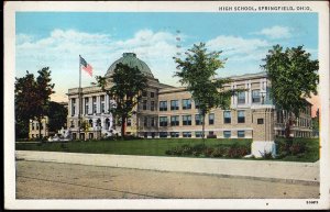 22820) Ohio SPRINGFIELD High School - pm1937 - White Border