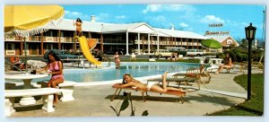 VALDOSTA, GA ~ Roadside RAMADA INN Motel Bathing Beauties 1970s ~ 4x9 Postcard
