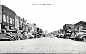 Postcard Main Street in Tama, Iowa~132070