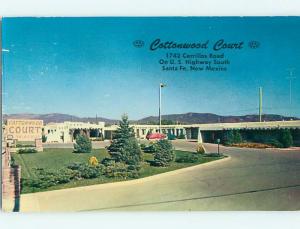 1950's COTTONWOOD COURT MOTEL Santa Fe New Mexico NM s7679