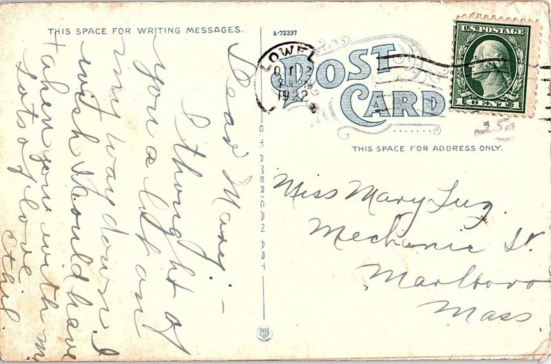 Postcard FACTORY SCENE Lowell Massachusetts MA AI2478