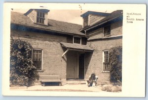 South Amana Iowa IA Postcard RPPC Photo Residence c1930's Unposed Vintage