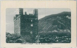 AOSTA province vintage postcard - CHATILLON: Castle of Ussel -