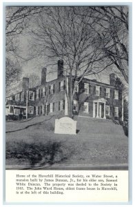 c1905's Home Of Haverhill Historical Society Haverhill Massachusetts MA Postcard