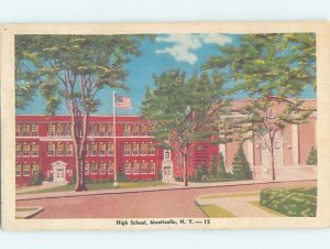 Pre-Chrome HIGH SCHOOL SCENE Monticello In Catskills - Near Liberty NY AG6631