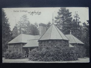 Surrey WEYBRIDGE Swiss Cottage & Man on Porch c1912 Postcard by A.S. Series 297