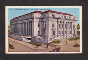CO US Post Office Court House Denver Colorado Postcard 1940 PC