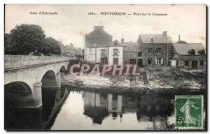 Old Postcard Cote D & # 39Emeraude Pontorson Pont Sur Couesnon