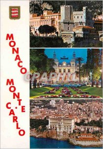 Postcard Modern MONACO - MONTE CARLO various aspects of the principality of M...