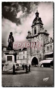 Postcard Modern statue of La Rochelle & # 39Amiral Duperre Tower and the Big ...