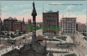 America Postcard - Cleveland, Ohio, Public Square Looking North  RS37086