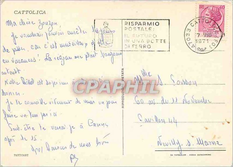 Modern Postcard Souvenir Cattolica