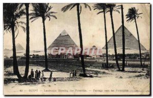 Postcard Ancient Egypt Egypt to the Pyramids Landscape