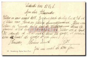 Postcard Old St. Paul Church in Strasbourg