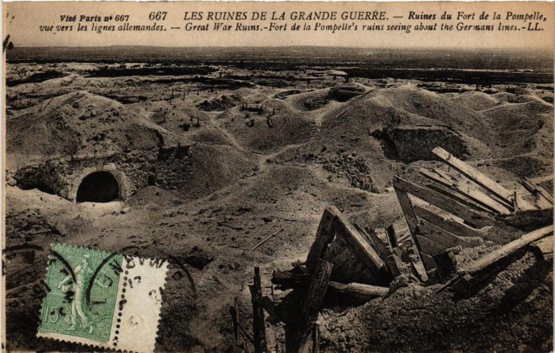 CPA Militaire - Ruines du Fort de la Pompelle (698066)