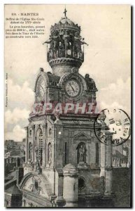 Postcard Old Belfry Nantes De L & # 39Eglise Ste Croix Dating From 16th