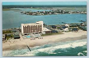 Postcard NC Wrightsville Beach Airview Blockade Runner Motor Hotel Vintage N8