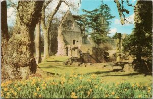 Dryburgh Abbey Berwickshire UK Sir Walter Scott Resting Place Postcard H34