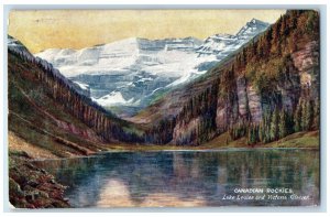 1910 Lake Louise and Victoria Glacier Canadian Rockies Oilette Tuck Art Postcard 