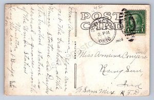 K2/ Covington Ohio Postcard c1910 Greenville Falls Mill Building  360