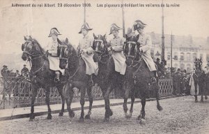 Avenement Du Albert 1909 Le Roi Place Royale King Postcard