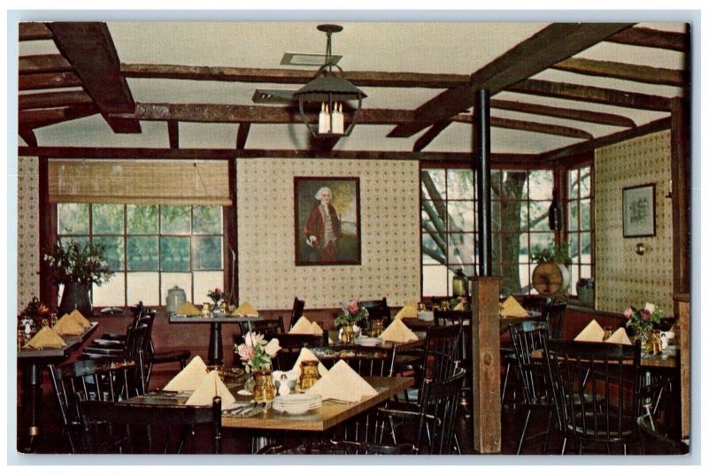 The Liberty Room Blue Coat Inn Silver Lake Dining Room Dover DE Vintage Postcard 