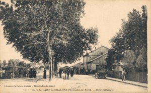 Military Gare du Camp de Chalons World War 1 Vintage Postcard  07.06 