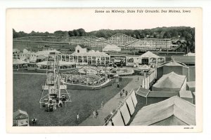 IA - Des Moines. State Fairgrounds, Midway, Roller Coaster