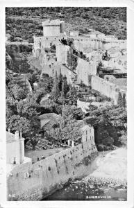 DUBROVNIK RAGUSA YUGOSLAVIA ( CROATIA ) AERIAL PHOTO POSTCARD 1930s