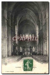Old Postcard Langres Cathedral