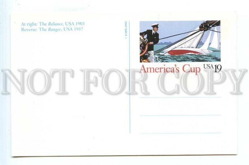 499025 1992 USA yachting america's cup yachts Reliance Ranger STATIONERY