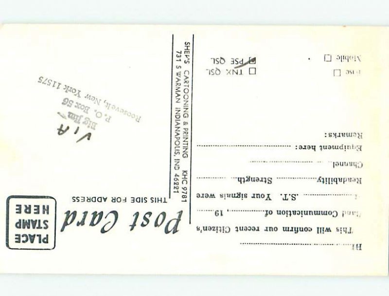 Pre-1980 RADIO CARD - CB HAM OR QSL Long Island - Freeport New York NY AH1965