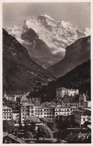 Switzerland Interlaken und Die Jungfrau 1934 Real Photo